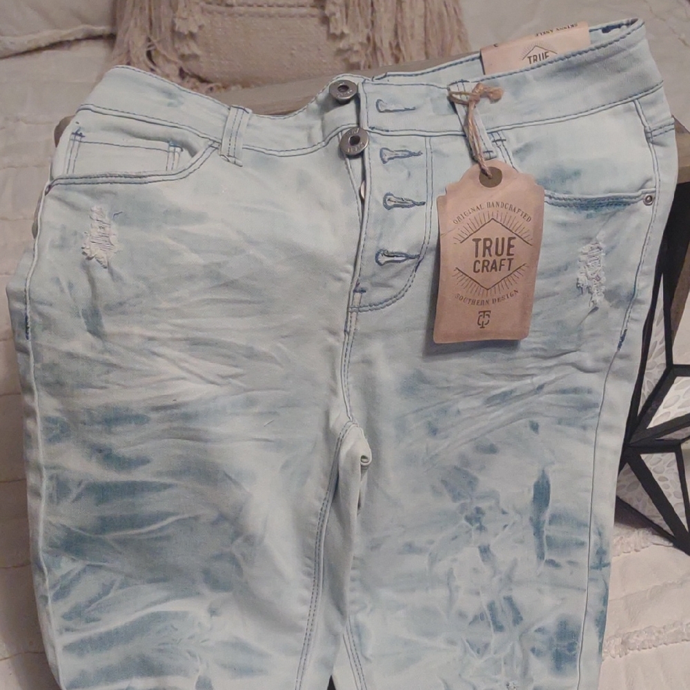 True Craft Light Blue Women's Skinny Ankle Jeans